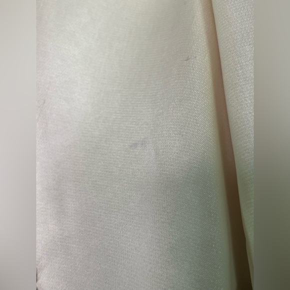 House of De Langhe Vintage Beaded Satin 3/4 Sleeve Blazer Jacket Cream Ivory - Picture 9 of 11